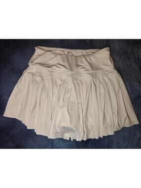 White athletic tennis skirt
